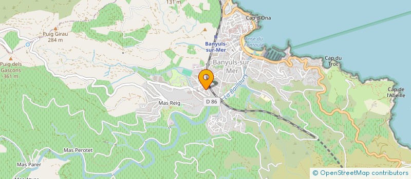 localisation de l'entreprise MONSIEUR YANNIS HAMAZ  BANYULS-SUR-MER