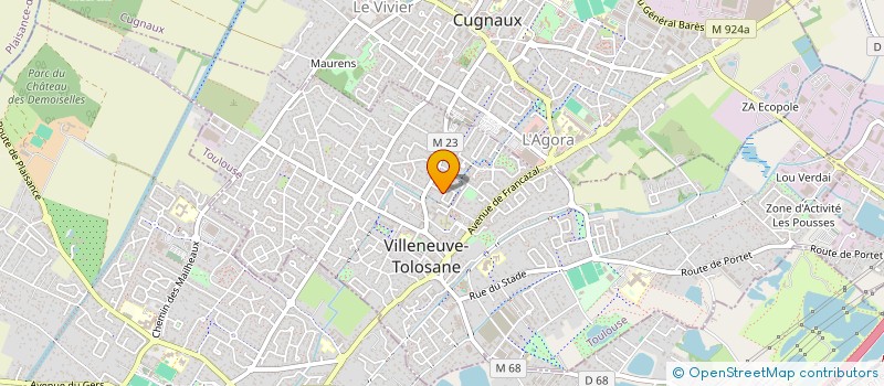 localisation de l'entreprise MONSIEUR YANNIS HELMER à VILLENEUVE-TOLOSANE