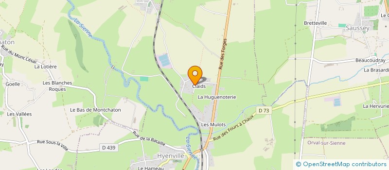 localisation de l'entreprise MONSIEUR YANNIS LELOUP  ORVAL SUR SIENNE