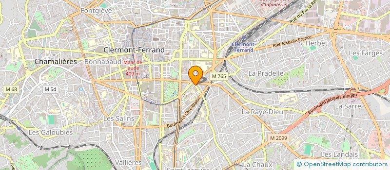 localisation de l'entreprise MONSIEUR YANNIS LOUMOUAMOU  CLERMONT-FERRAND