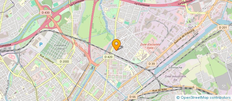 localisation de l'entreprise MONSIEUR YANNIS PERRIN--BARRET  ILLZACH