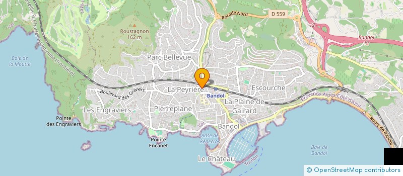 localisation de l'entreprise MONSIEUR YANNIS PETERS  BANDOL