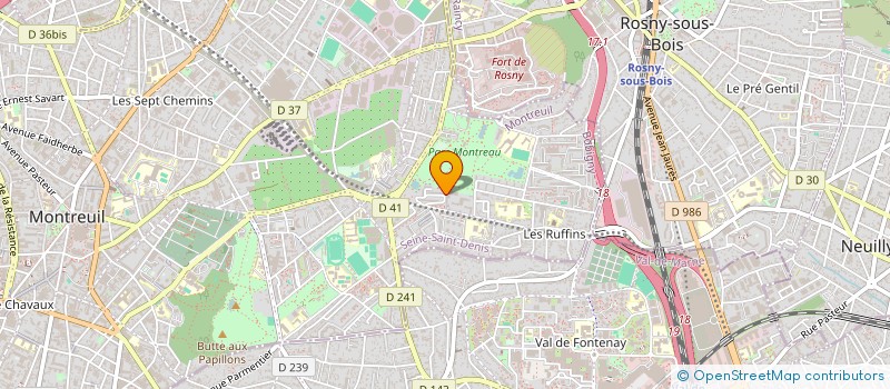 localisation de l'entreprise MONSIEUR YANNIS SENEVET  MONTREUIL