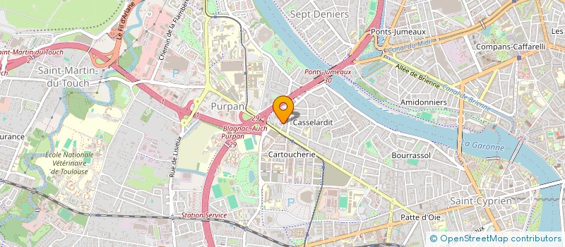 localisation de l'entreprise MONSIEUR YANNIS WILIBONA  TOULOUSE