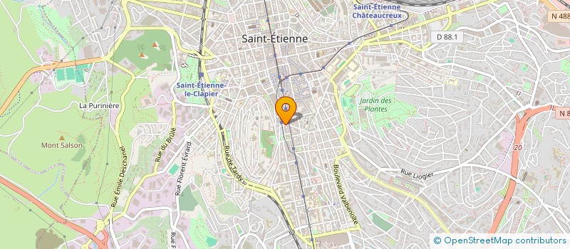 localisation de l'entreprise MONSIEUR YANNIS-ZACCHARIE BEKHTI  SAINT-ETIENNE