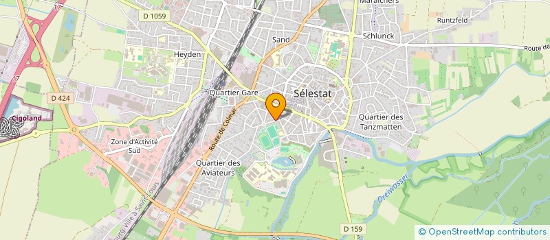 localisation de l'entreprise MONSIEUR YANNIS ZERR  SELESTAT