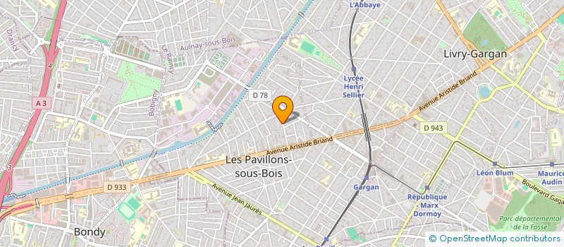 localisation de l'entreprise MONSIEUR YANNIS ZOSSOU  LES PAVILLONS-SOUS-BOIS