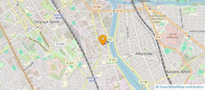 localisation de l'entreprise MONSIEUR YANRUI ZHANG  VITRY-SUR-SEINE