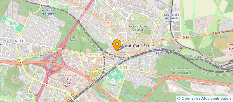 localisation de l'entreprise MONSIEUR YANSHENG LI  SAINT-CYR-L'ECOLE