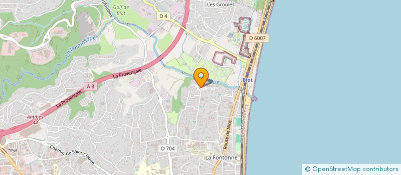 localisation de l'entreprise MONSIEUR YANSSANE GAYE  ANTIBES