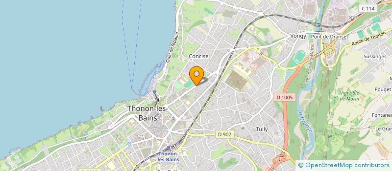 localisation de l'entreprise MONSIEUR YAO ADJUHA à THONON-LES-BAINS