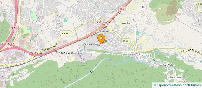 localisation de l'entreprise MONSIEUR YAO AKUESSON  SIMIANE-COLLONGUE