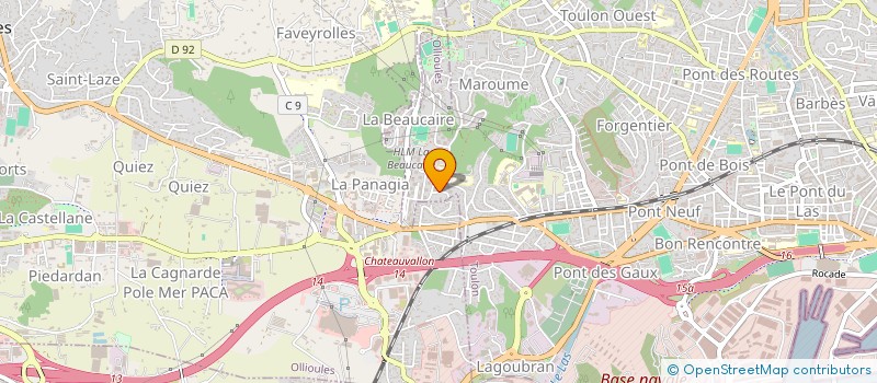 localisation de l'entreprise MONSIEUR YAO DJAHA  TOULON