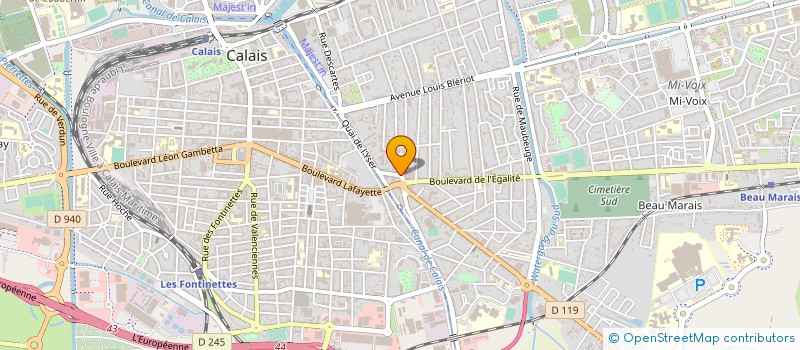 localisation de l'entreprise MONSIEUR YAO EDDY ACKRA  CALAIS