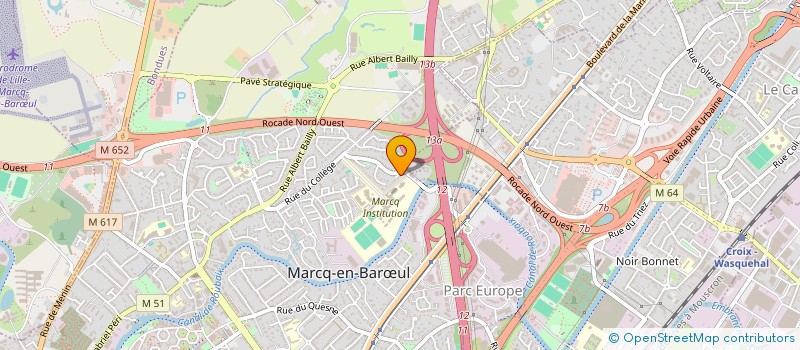 localisation de l'entreprise MONSIEUR YAO HONORE BOUAFFOU à MARCQ-EN-BARŒUL