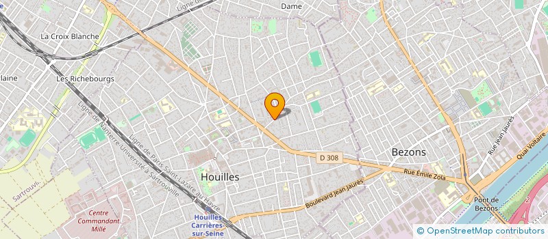 localisation de l'entreprise MONSIEUR YAO M' BRA à HOUILLES