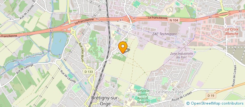 localisation de l'entreprise MONSIEUR YAO SERAPHIN HOUPHOUET  BRETIGNY-SUR-ORGE