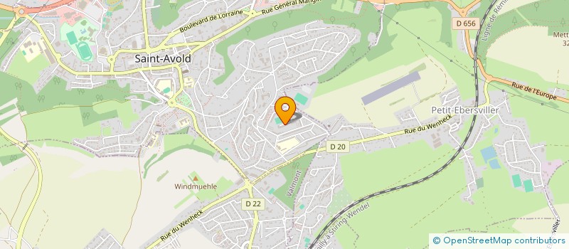 localisation de l'entreprise MONSIEUR YAOVI ASSOGBA  SAINT-AVOLD