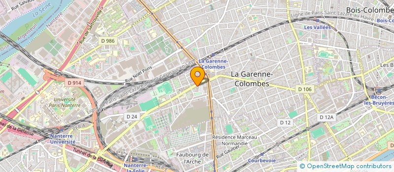 localisation de l'entreprise MONSIEUR YAPO YAPO  LA GARENNE-COLOMBES