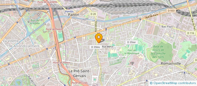 localisation de l'entreprise MONSIEUR YAROSLAV YUSKO  PANTIN