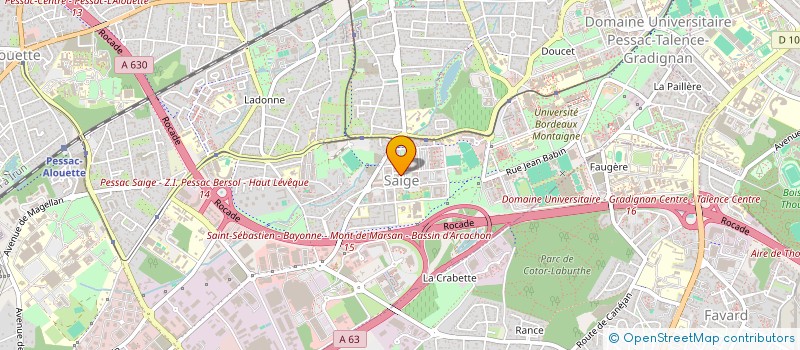 localisation de l'entreprise MONSIEUR YASAR AKBAL  TALENCE