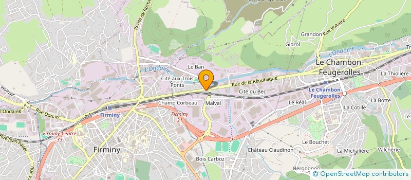 localisation de l'entreprise MONSIEUR YASAR KIRKAN à LE CHAMBON-FEUGEROLLES