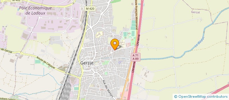 localisation de l'entreprise MONSIEUR YASAR OZTURK  GERZAT