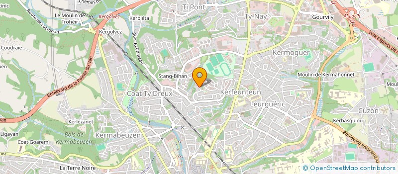 localisation de l'entreprise MONSIEUR YASEEN ARYAN  QUIMPER