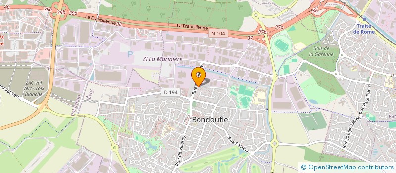 localisation de l'entreprise MONSIEUR YASHINE ELLAHEE  BONDOUFLE