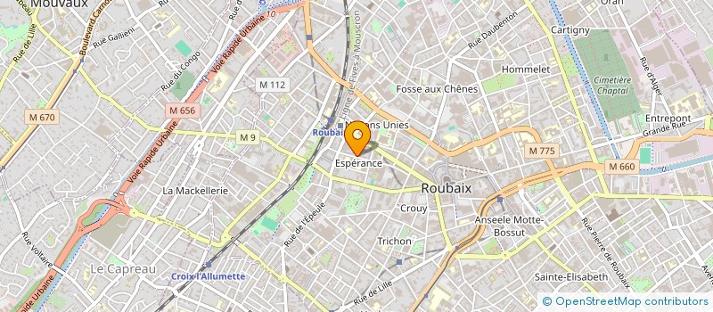 localisation de l'entreprise MONSIEUR YASIN DAVIGNY  ROUBAIX