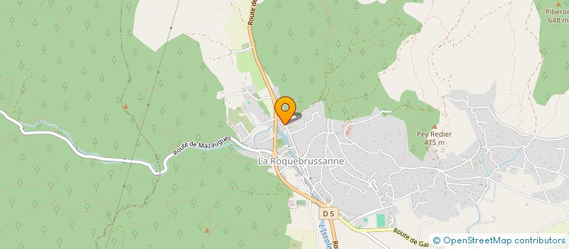 localisation de l'entreprise MONSIEUR YASIN DEHIBI  LA ROQUEBRUSSANNE