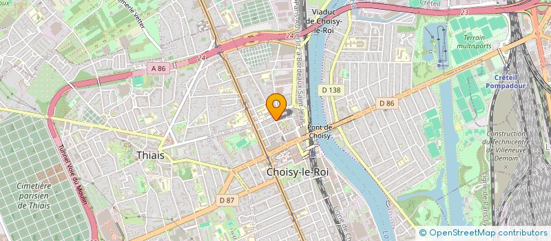 localisation de l'entreprise MONSIEUR YASIN EKER  CHOISY-LE-ROI