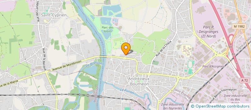 localisation de l'entreprise MONSIEUR YASIN GENCER à ANDREZIEUX-BOUTHEON