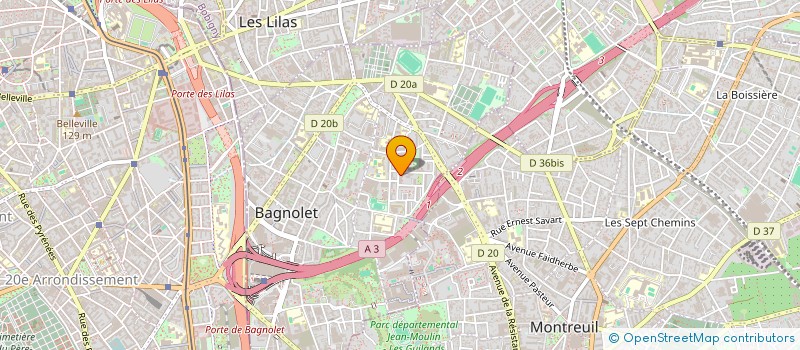 localisation de l'entreprise MONSIEUR YASIN MERAH à BAGNOLET