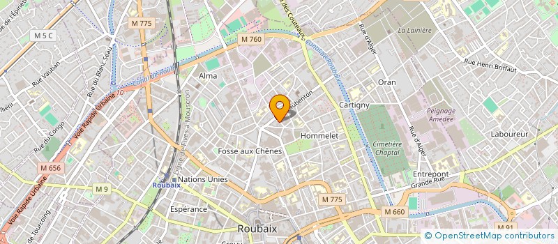 localisation de l'entreprise MONSIEUR YASINE SABBAR  ROUBAIX