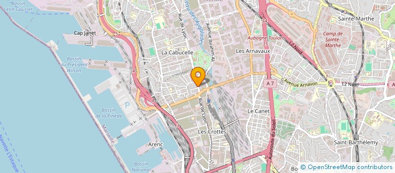 localisation de l'entreprise MONSIEUR YASSER BAGINGA à MARSEILLE