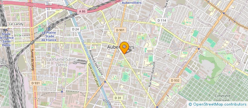 localisation de l'entreprise MONSIEUR YASSER BOUKHLIKHIL  AUBERVILLIERS