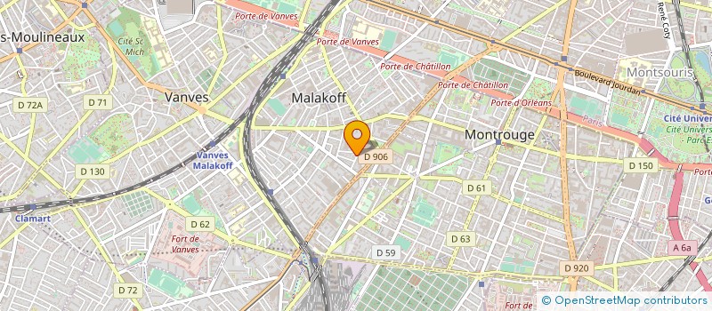 localisation de l'entreprise MONSIEUR YASSER HAFSA  MALAKOFF