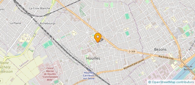 localisation de l'entreprise MONSIEUR YASSER HOCINE  HOUILLES