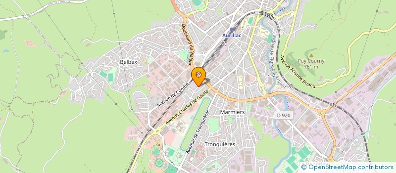 localisation de l'entreprise MONSIEUR YASSER MARCEL à AURILLAC