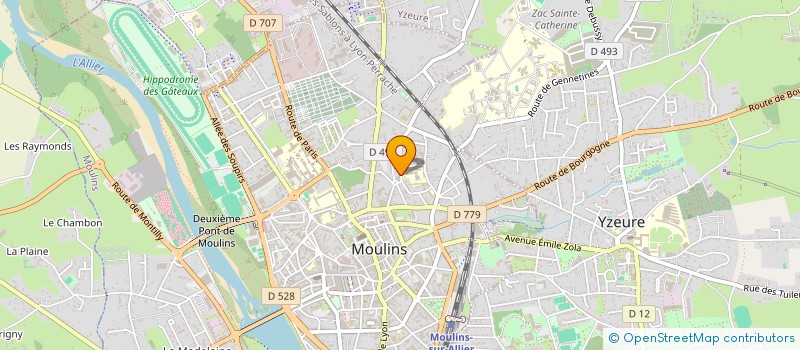 localisation de l'entreprise MONSIEUR YASSER MEHDI  MOULINS