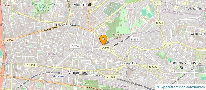 localisation de l'entreprise MONSIEUR YASSER OUSSAMA AROUM à MONTREUIL