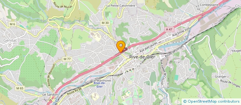localisation de l'entreprise MONSIEUR YASSIN AKDIM à RIVE-DE-GIER