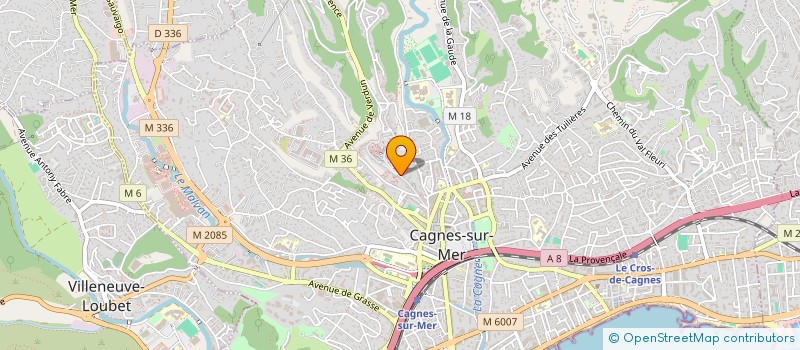 localisation de l'entreprise MONSIEUR YASSIN BEGHDAOUI à CAGNES-SUR-MER