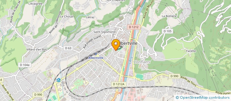 localisation de l'entreprise MONSIEUR YASSIN BOUAZA  ALBERTVILLE