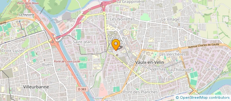 localisation de l'entreprise MONSIEUR YASSIN CHERIF  VAULX-EN-VELIN