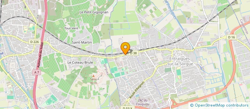 localisation de l'entreprise MONSIEUR YASSIN DAIF  ENTRAIGUES-SUR-LA-SORGUE