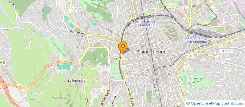 localisation de l'entreprise MONSIEUR YASSIN MOUJIB  SAINT-ETIENNE