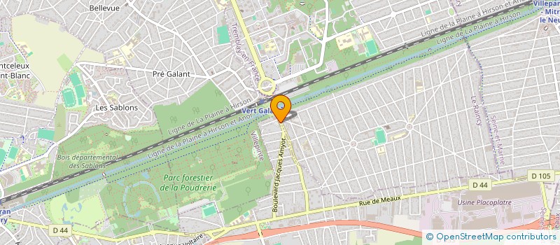 localisation de l'entreprise MONSIEUR YASSINE ABDELLI  VAUJOURS