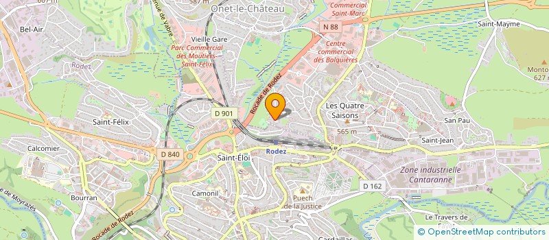 localisation de l'entreprise MONSIEUR YASSINE ABDOU  ONET-LE-CHATEAU